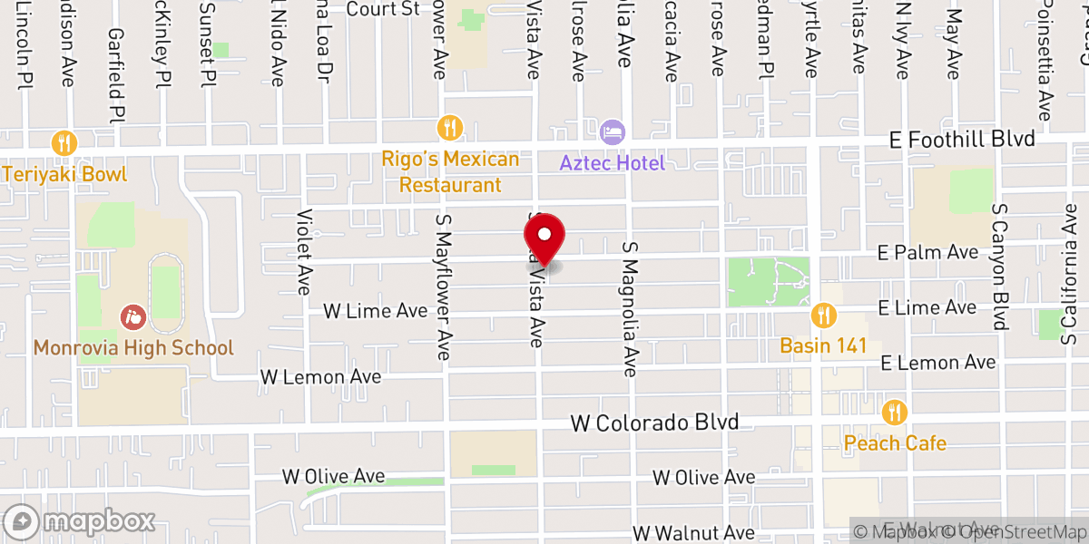 Map showing location of Restoration of Life Christian Center