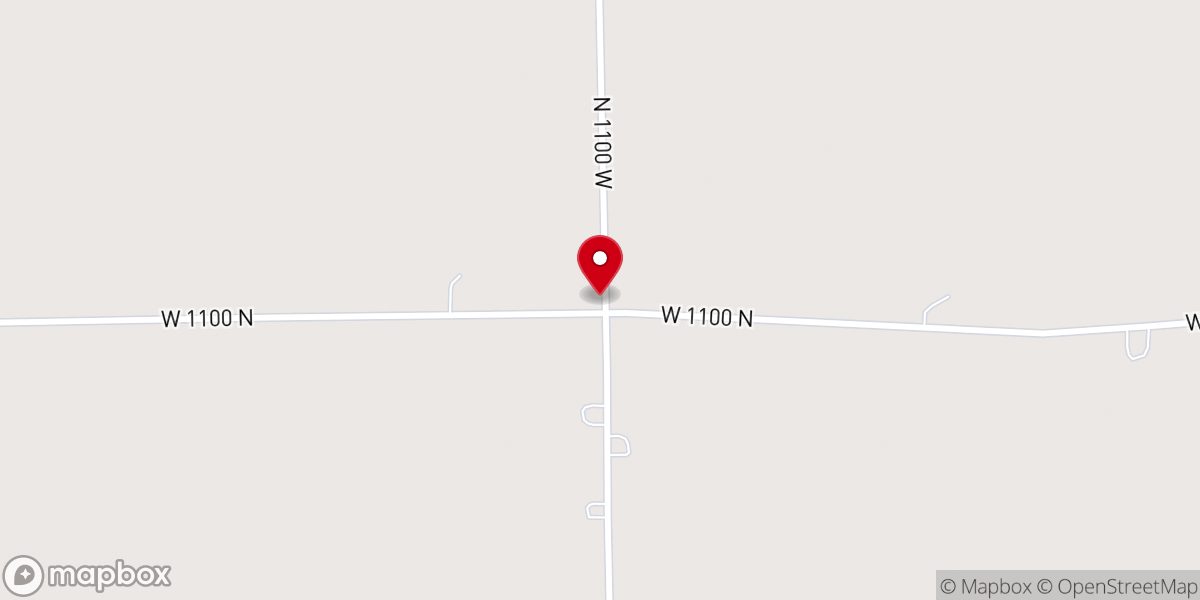 Map showing location of Burr Oak Church