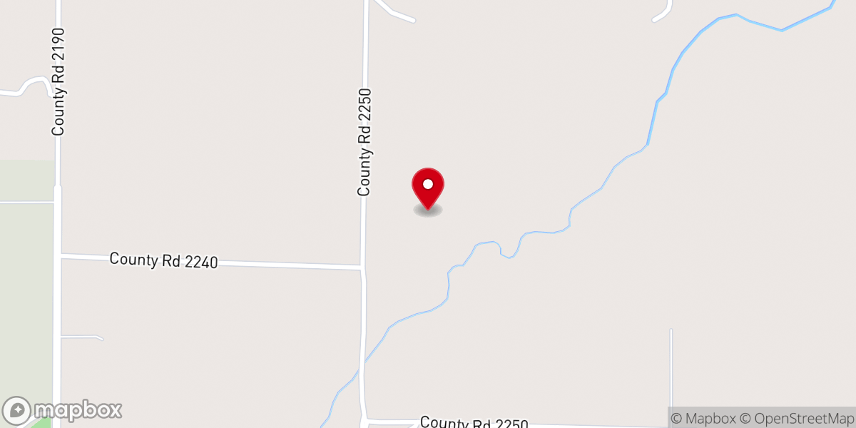Map showing location of Little Prairie Bible Camp