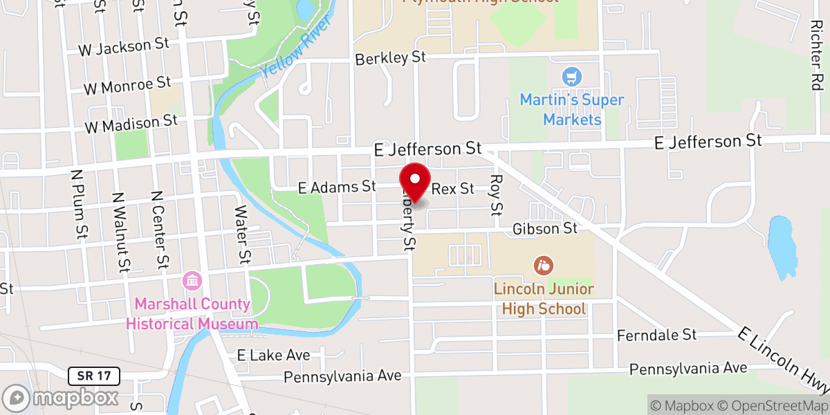 Map showing location of Stafford Robert