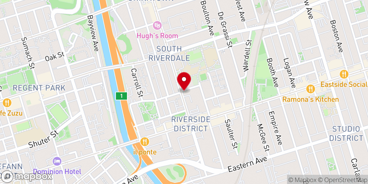 Map showing location of St John the Compassionate MIssion
