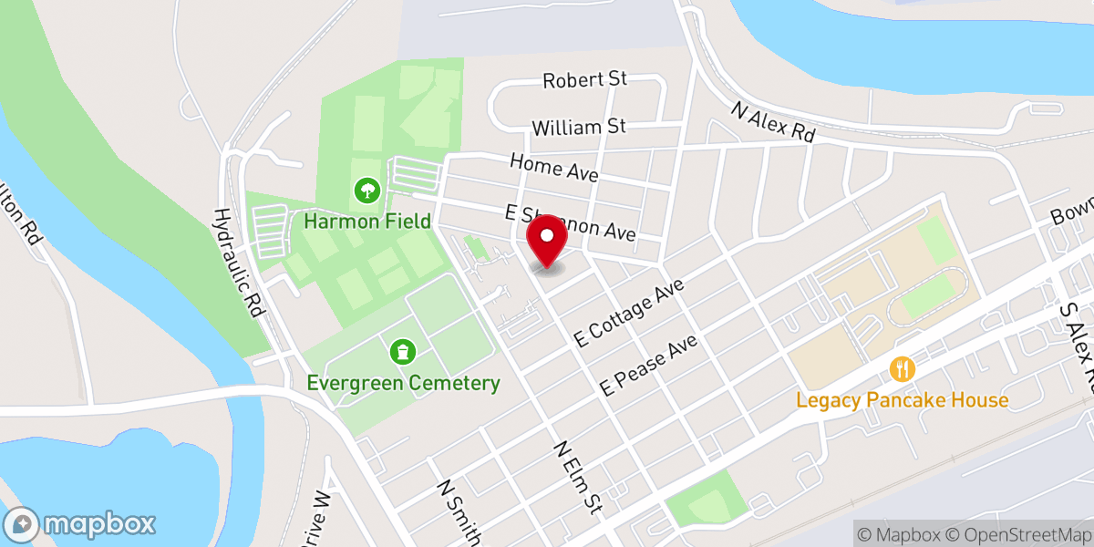 Map showing location of West Carrollton Wesleyan Church