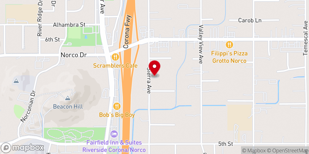 Map showing location of Apostolic Tabernacle Fellwship