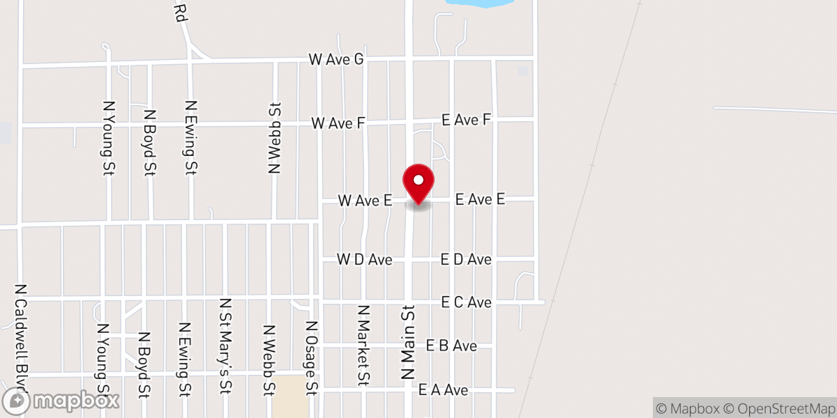 Map showing location of St Martin of Tours Catholic Church