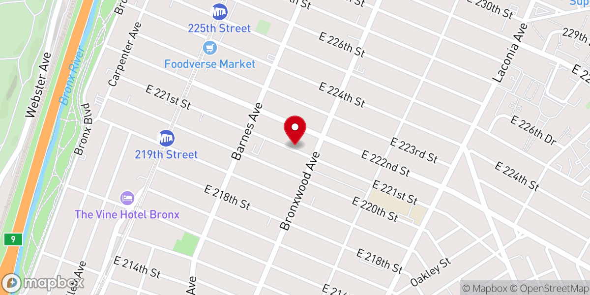 Map showing location of Charity Cathedral International
