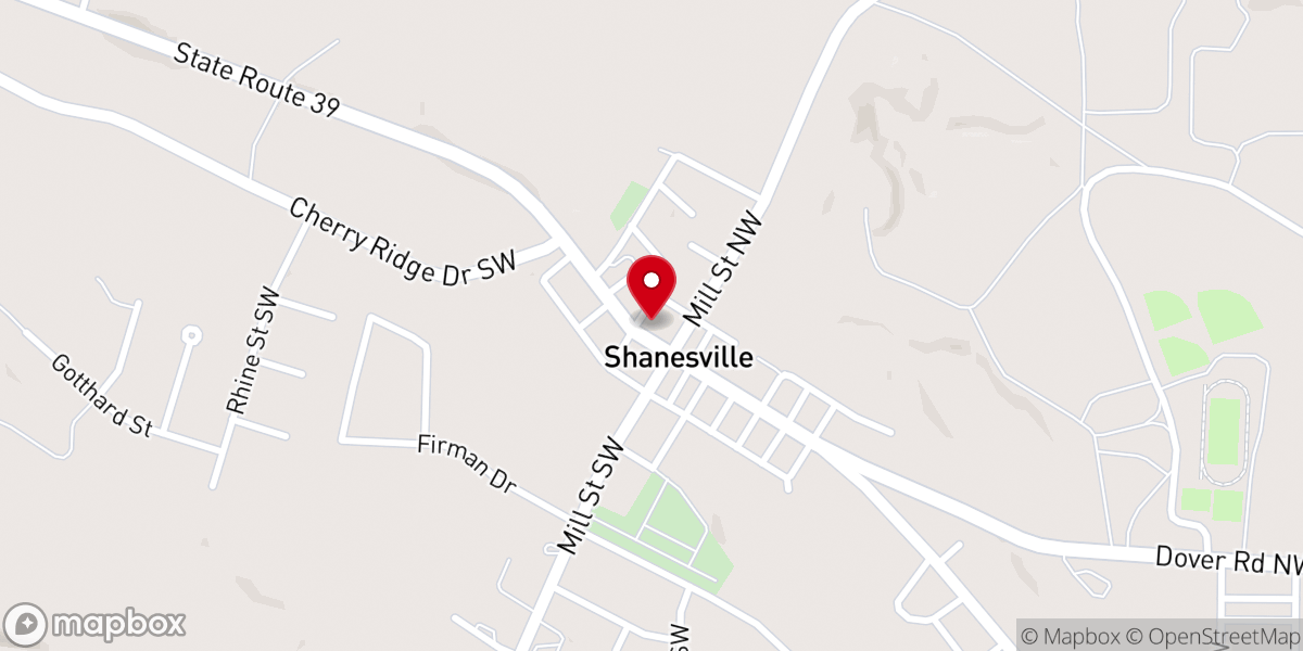 Map showing location of Grace Church