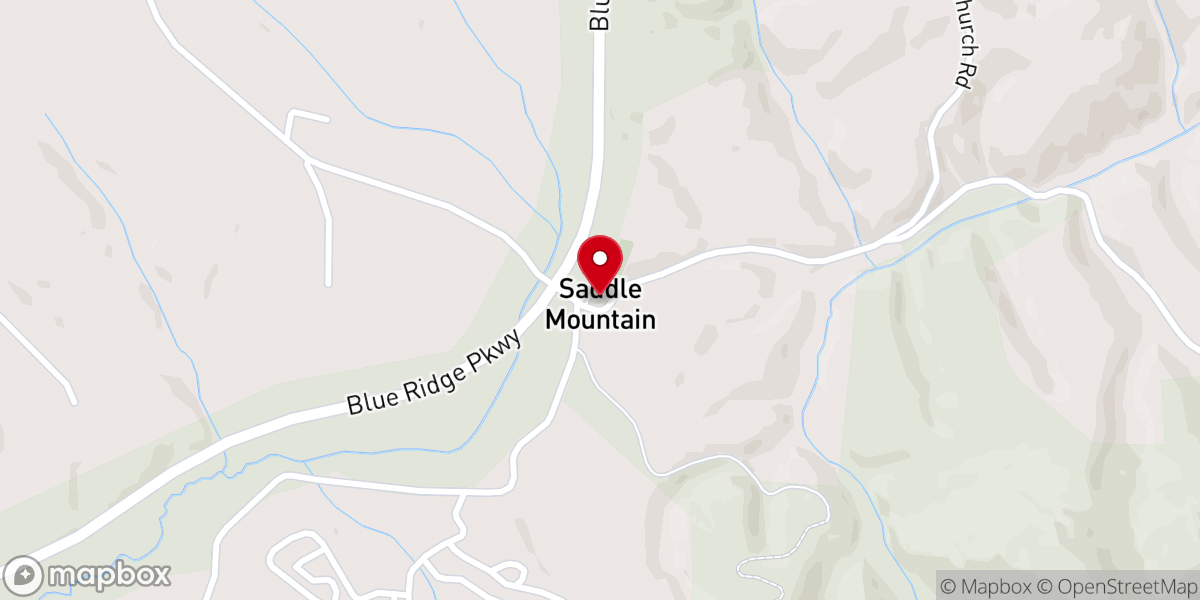 Map showing location of Old Saddle Mountain Church
