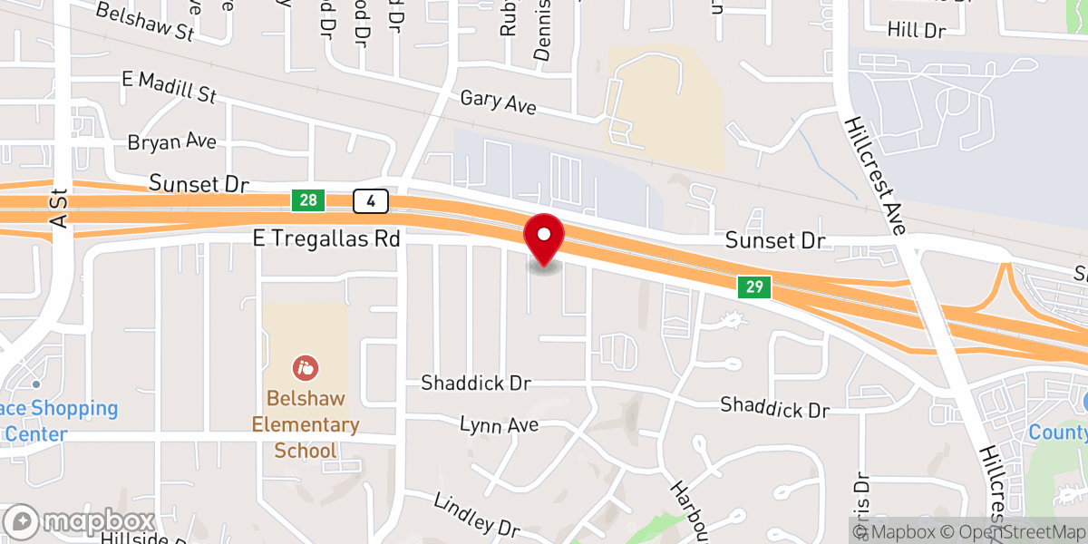 Map showing location of The Landing Place (Acts Full Gospel East County)