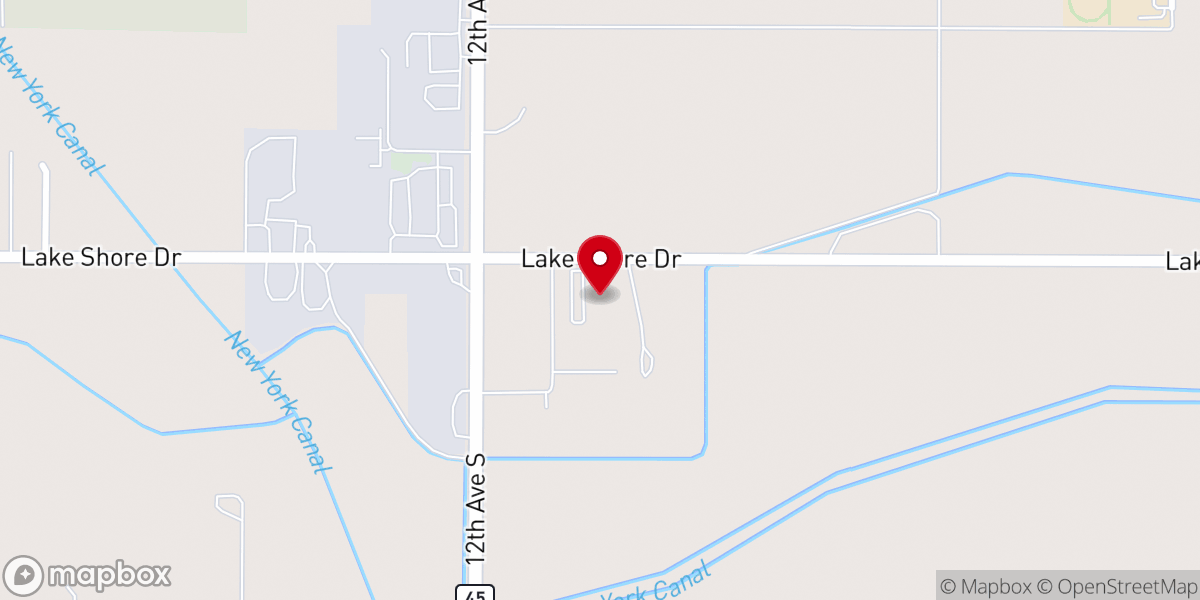 Map showing location of Lake Shore Drive Baptist Church