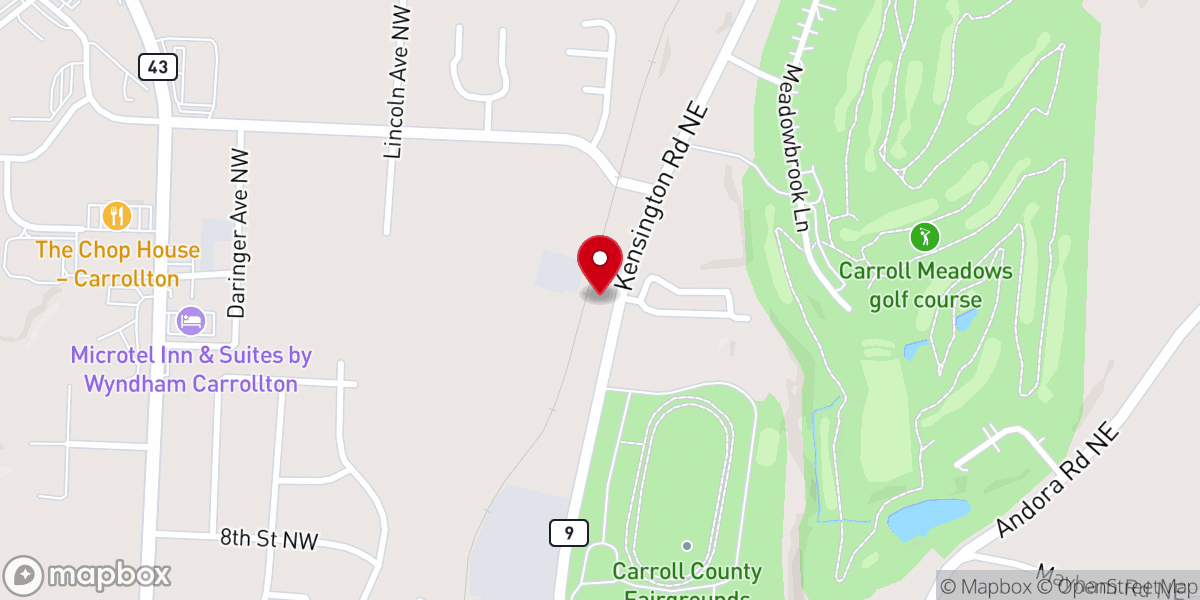 Map showing location of North Suburban Church of Christ