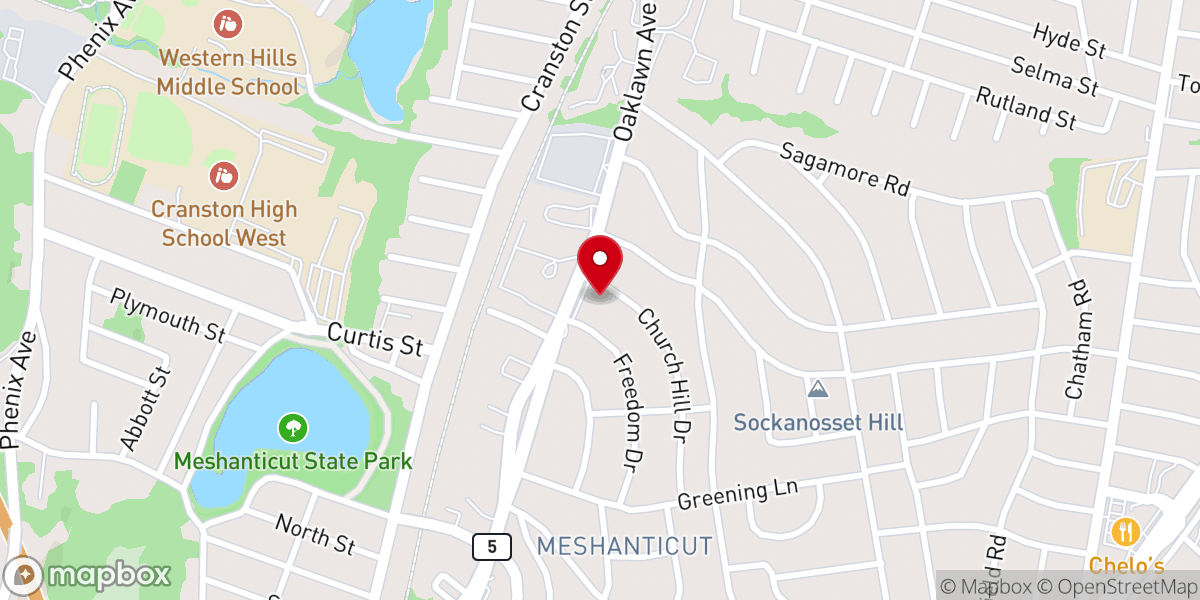 Map showing location of Armenian Evangelical Church