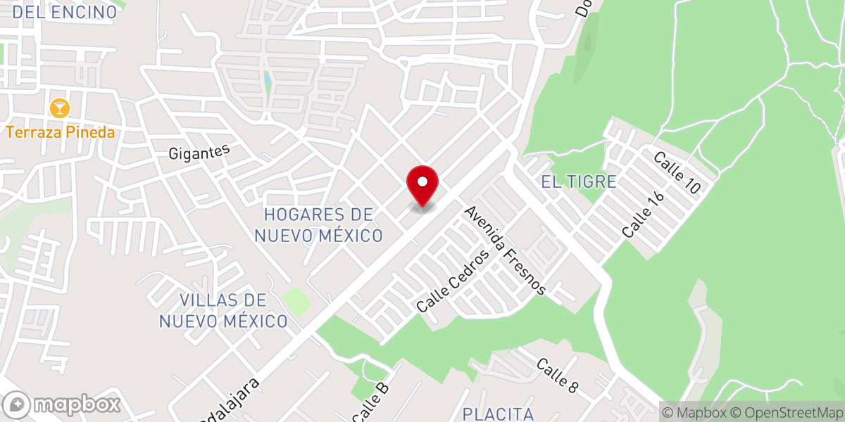 Map showing location of Parroquia El Espiritu Santo