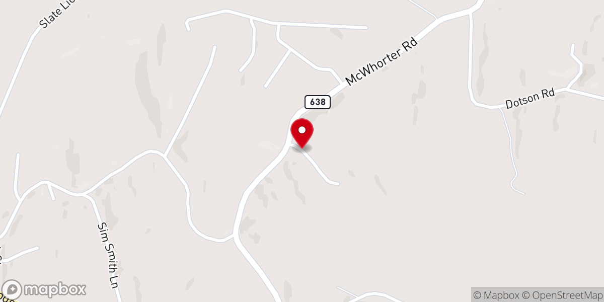 Map showing location of Macedonia Baptist Church