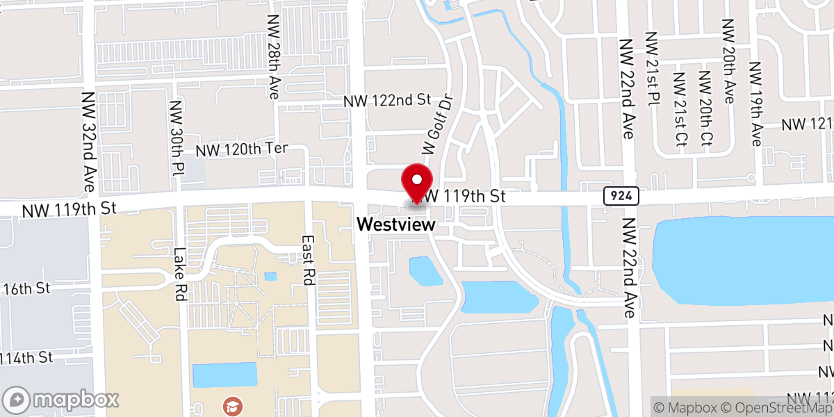Map showing location of Open Bible Community Church