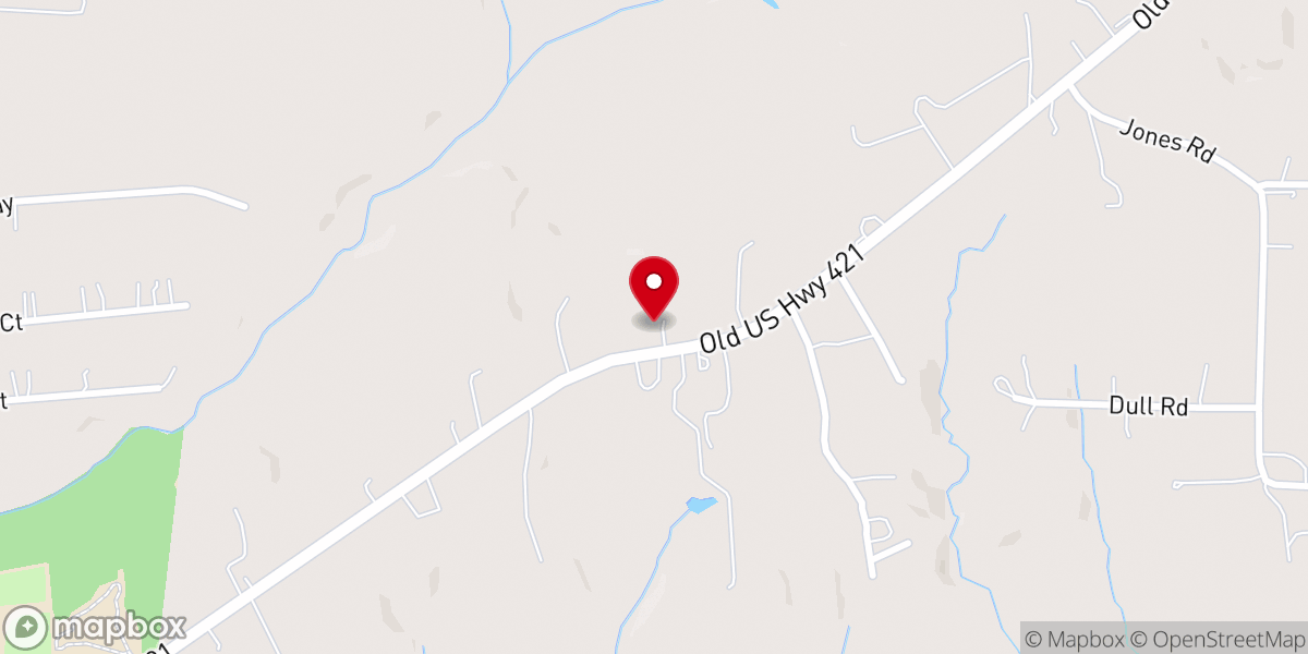 Map showing location of Enon Chapel