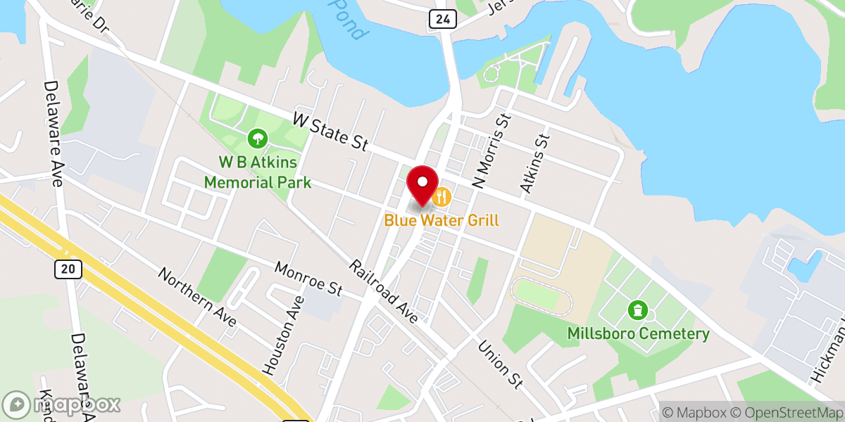 Map showing location of Igreja Shalom Millsboro Delaware