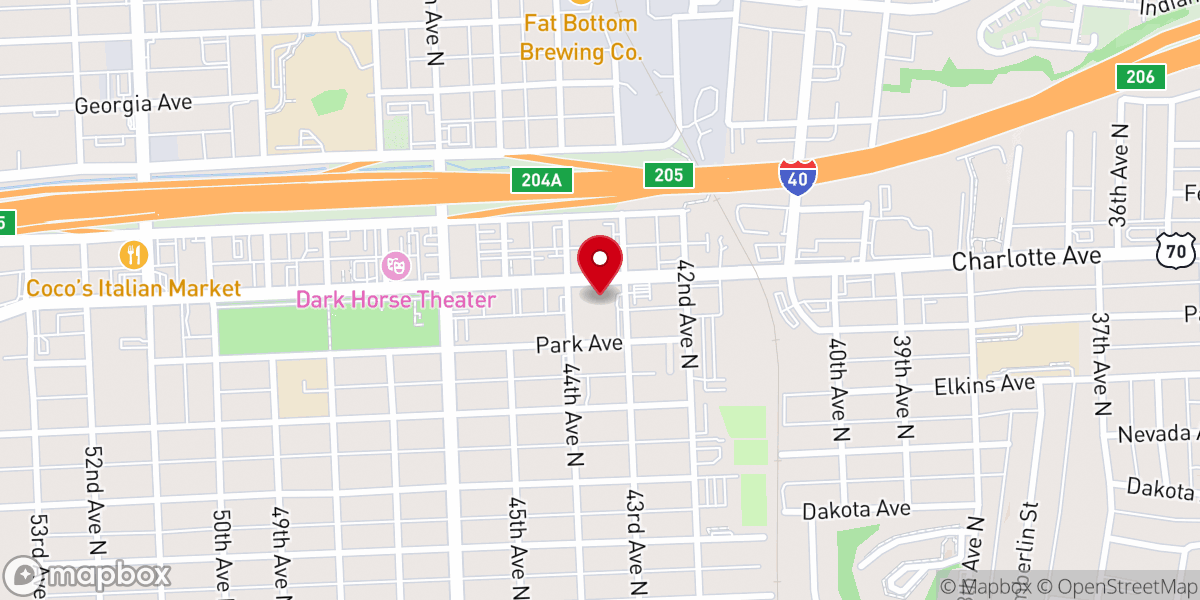 Map showing location of Immanuel Nashville