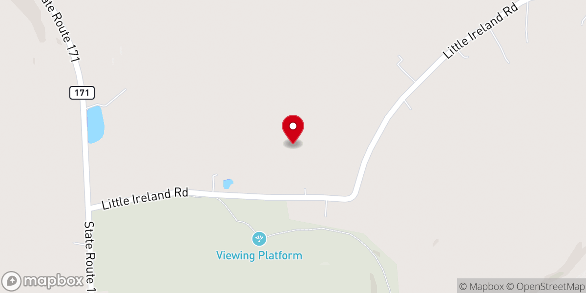 Map showing location of Thompson Township