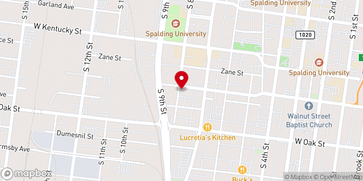 Map showing location of Dayspring Baptist Church
