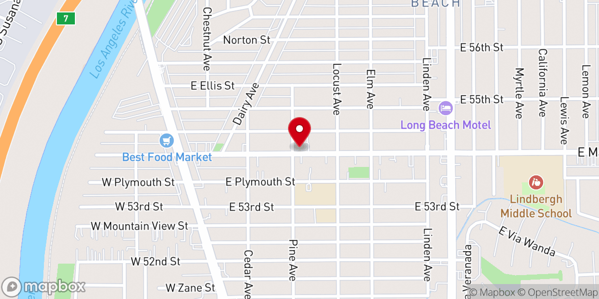 Map showing location of Fourth Church of Christ Scientist