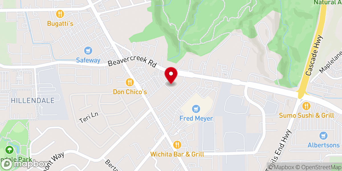 Map showing location of Mountain View Community Church