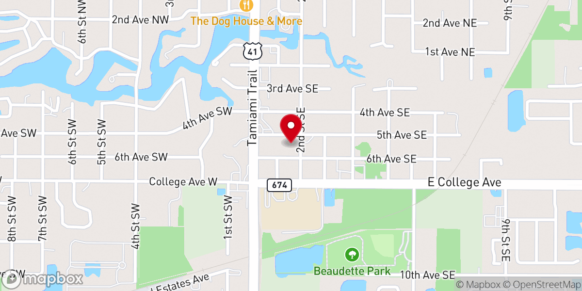 Map showing location of Champion's Life International Church