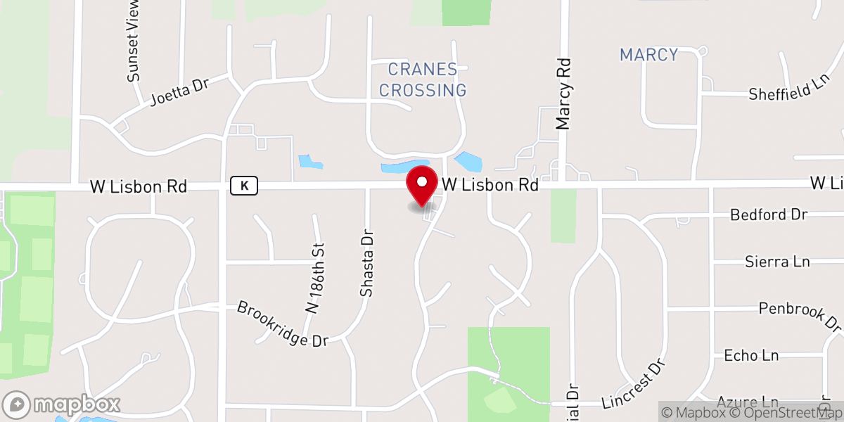 Map showing location of Oil of Joy Ministries