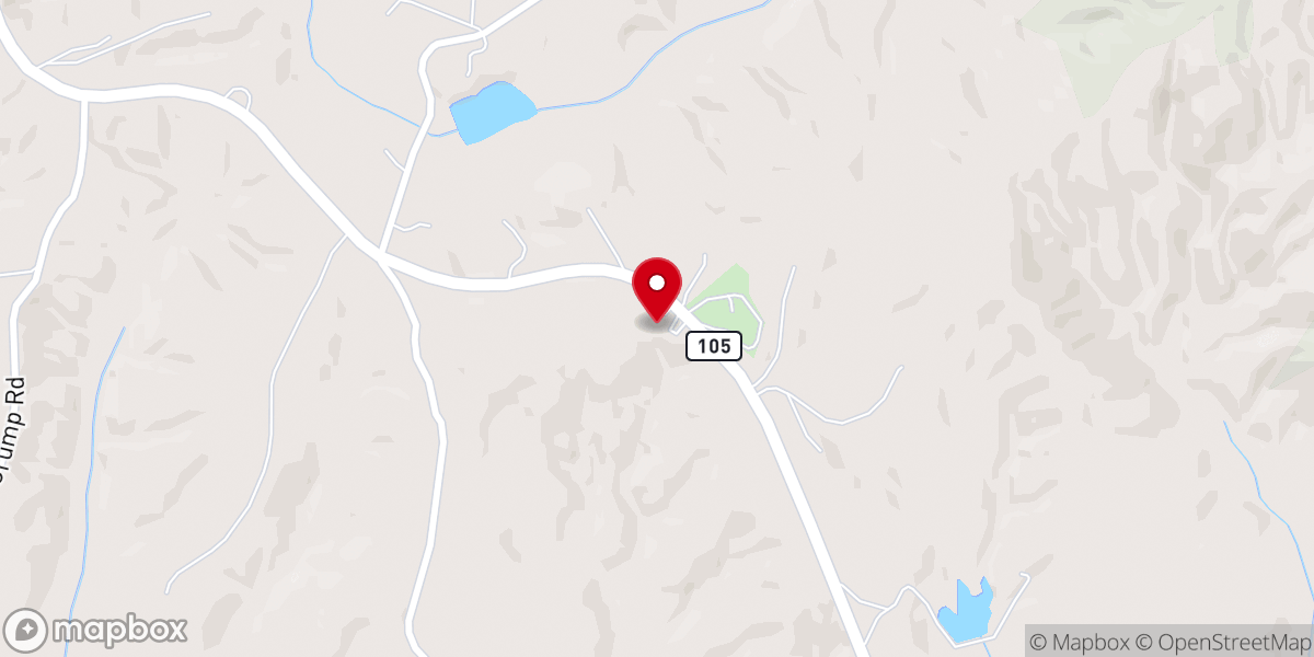 Map showing location of Leatherwood Baptist Church