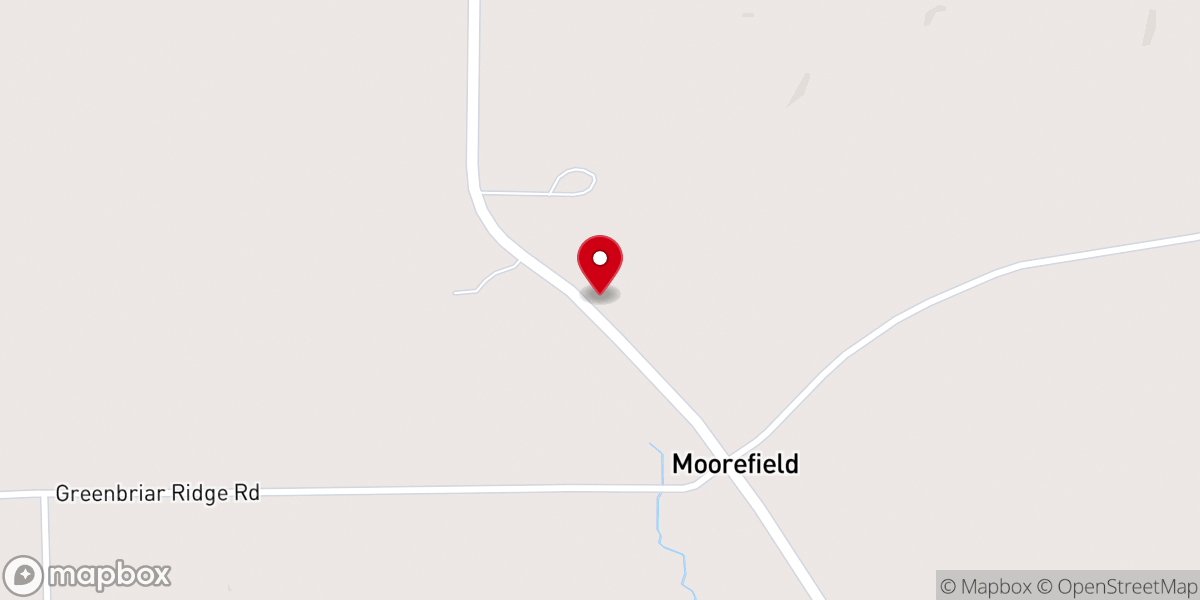 Map showing location of Caledonia Presbyterian Manse