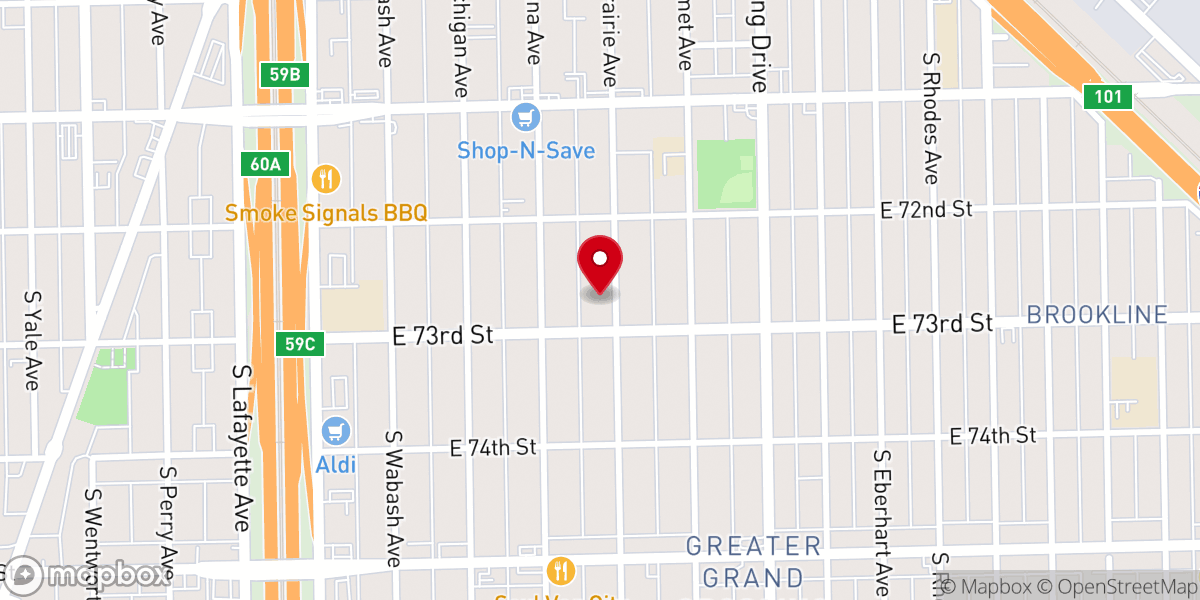 Map showing location of Al Capone's Chicago Manor