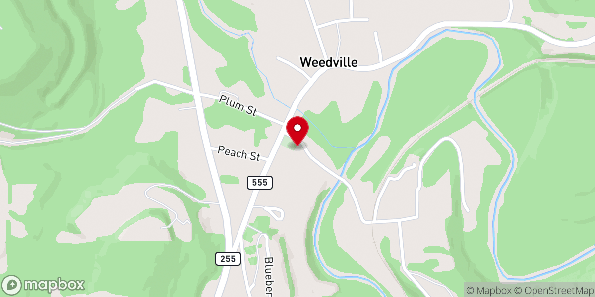 Map showing location of United Methodist Church Study