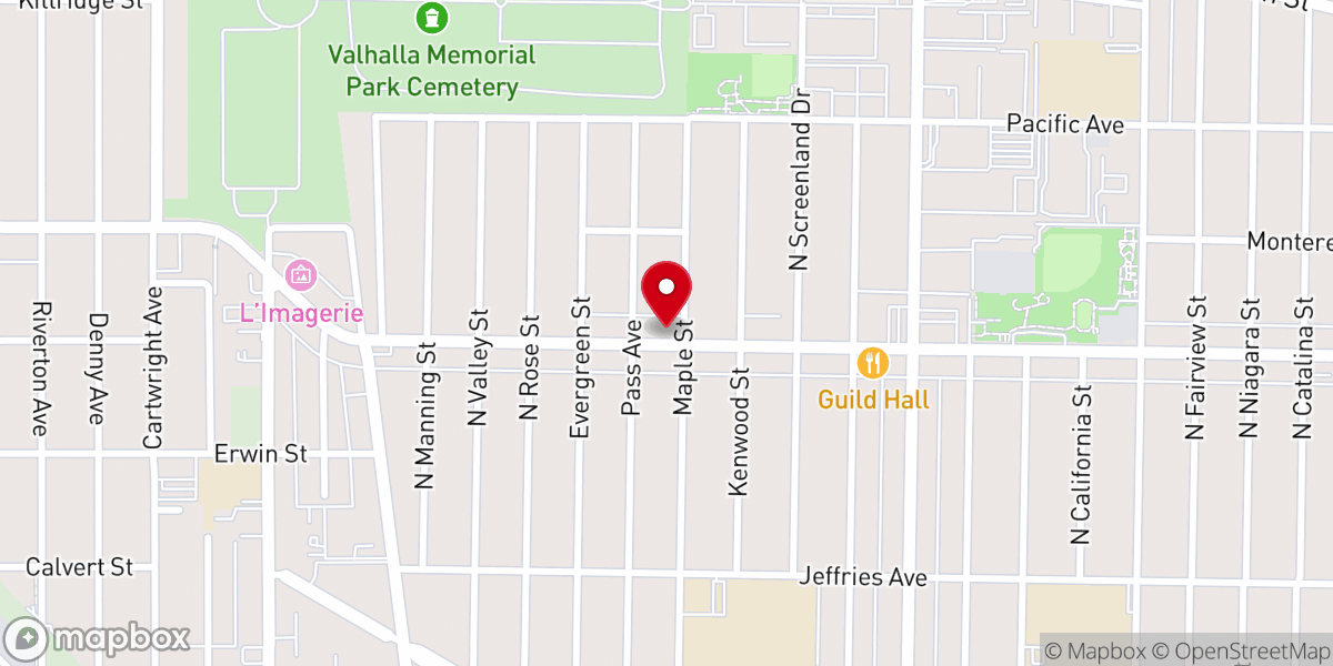 Map showing location of Victory United Brethren In Christ Church