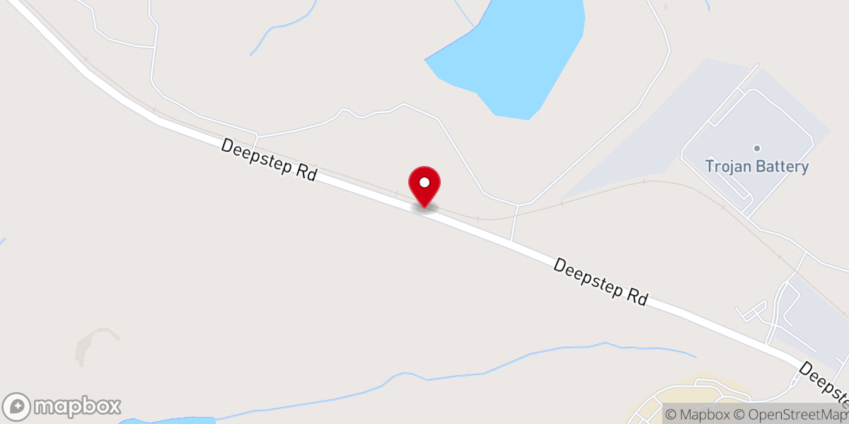 Map showing location of Harmony Church