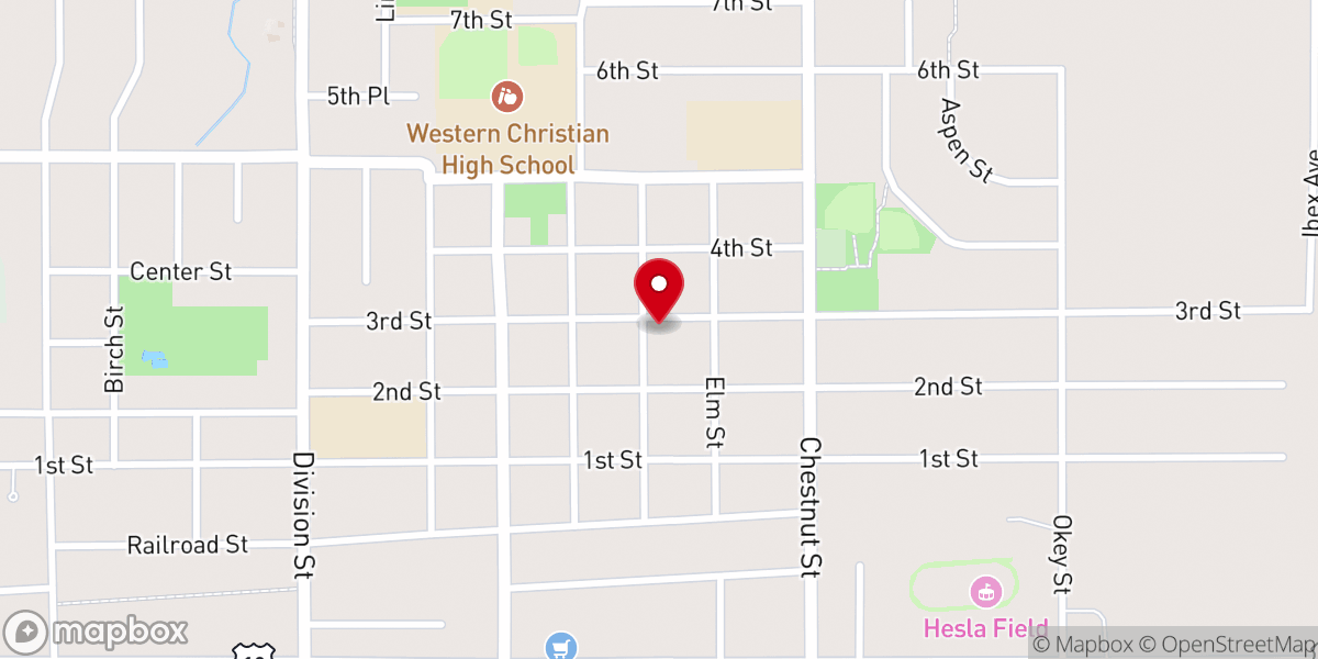 Map showing location of Heritage Netherlands Reformed Church