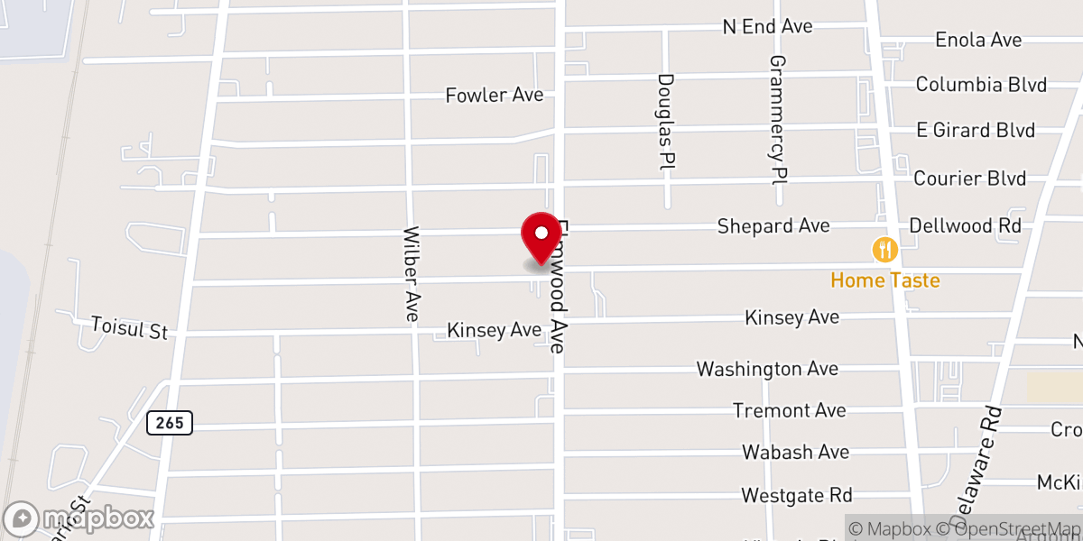Map showing location of Nickel City Church