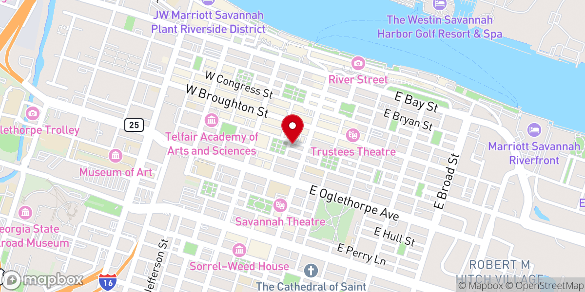 Map showing location of Lutheran Church of The Ascension
