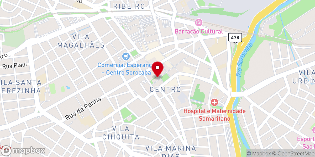 Map showing location of Catedral Metropolitana de Sorocaba Nossa Senhora da Ponte