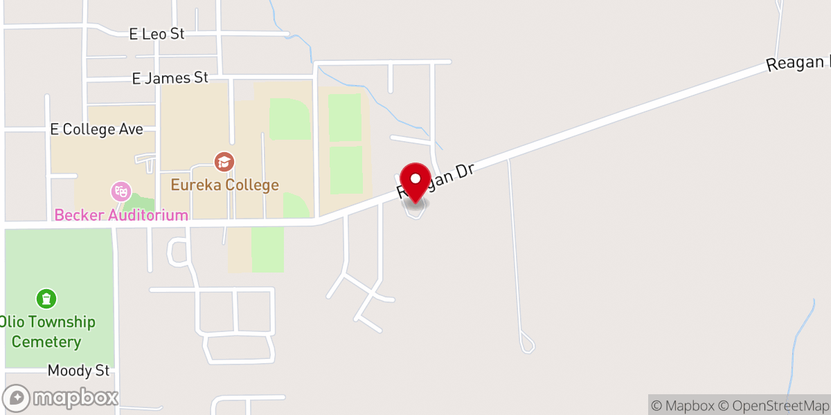 Map showing location of St Luke's Catholic Church