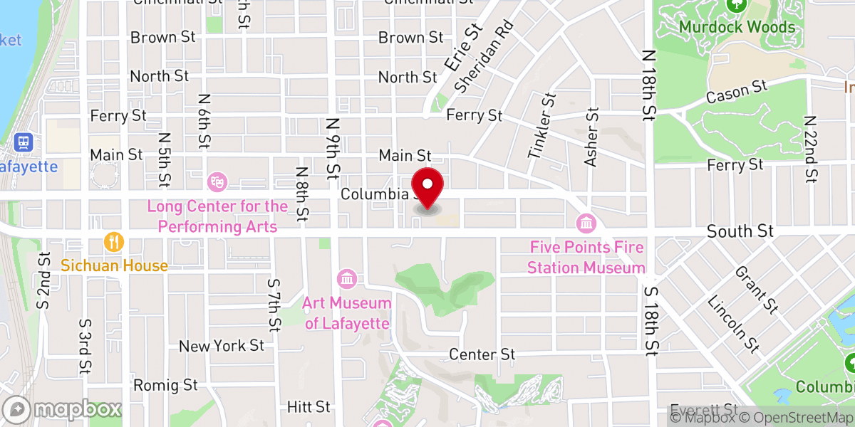 Map showing location of Cathedral of St. Mary of the Immaculate Conception