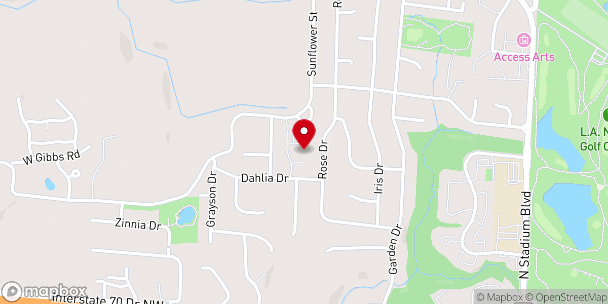 Map showing location of Higher Ground Church