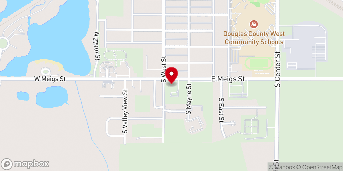 Map showing location of St. Mark's Lutheran Church (Valley)