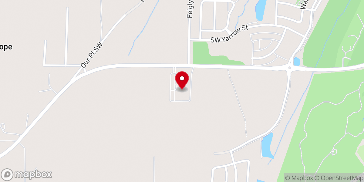 Map showing location of Christ the Rock Community Church