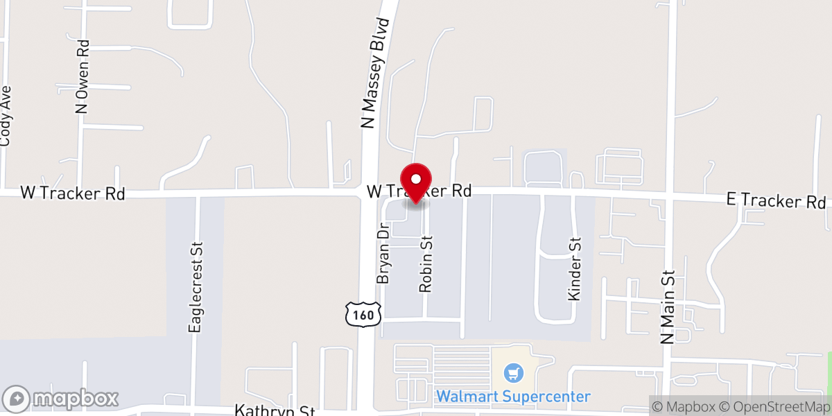 Map showing location of Victory Church
