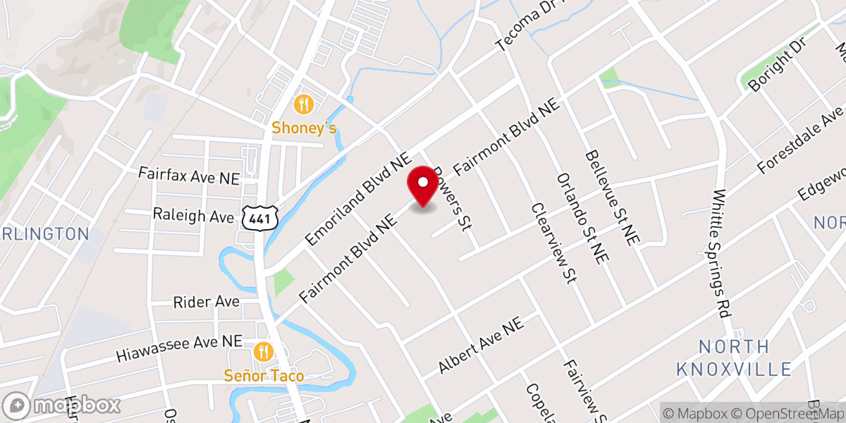 Map showing location of Slavic Gospel Church