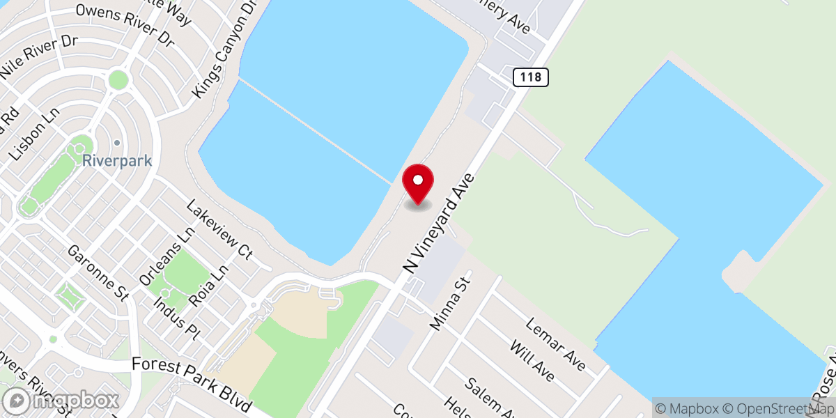 Map showing location of El Rio Spanish Church