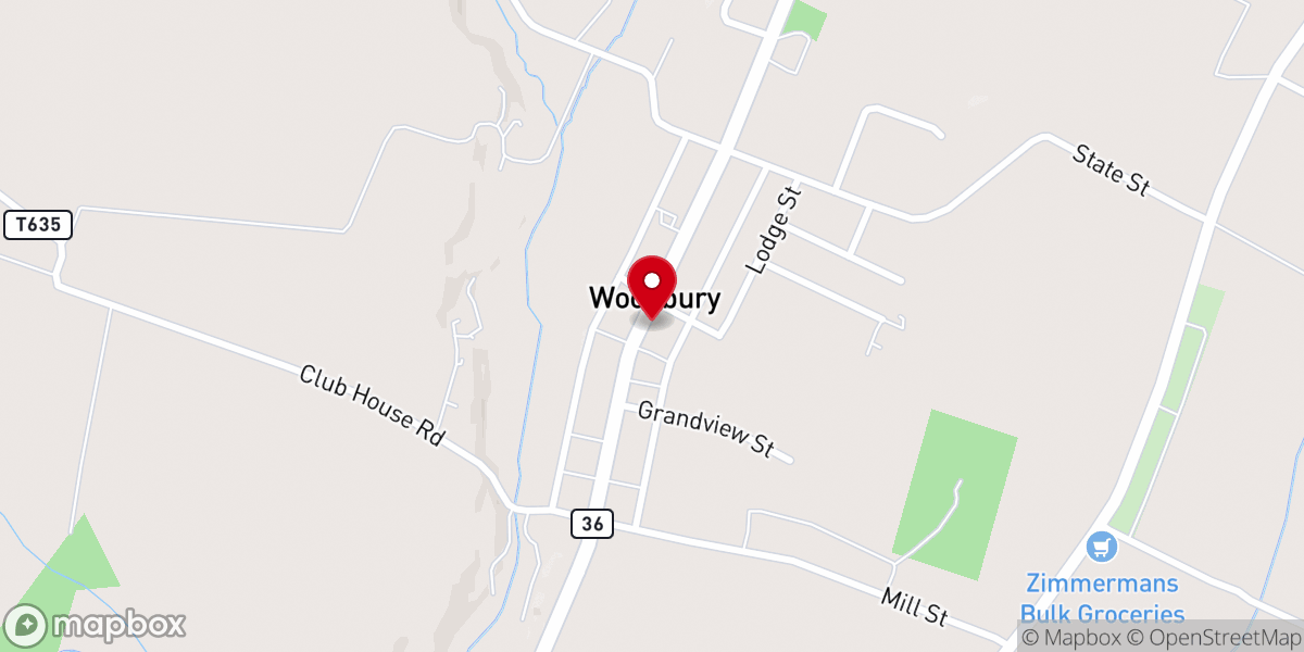 Map showing location of Faith United Methodist Church