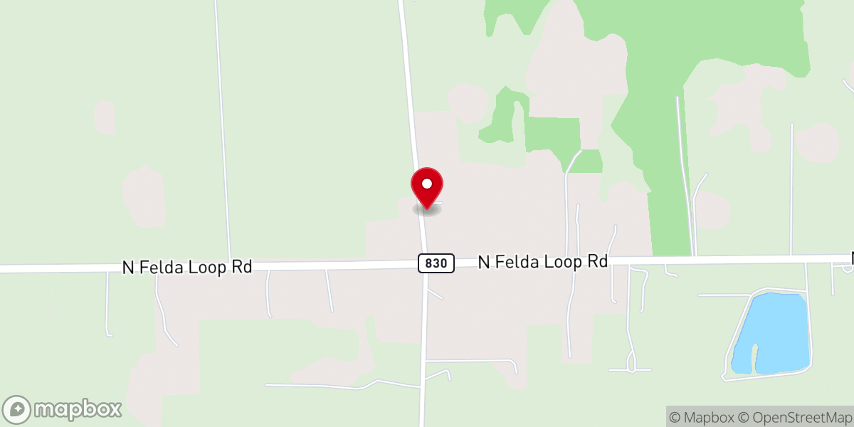 Map showing location of Felda Baptist Church