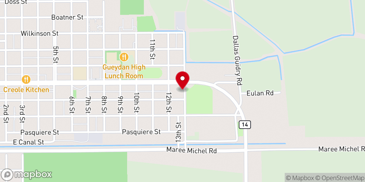 Map showing location of Mt. Zion Baptist Churc h