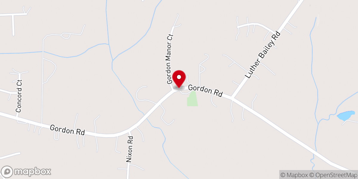 Map showing location of Pleasant Hill Baptist