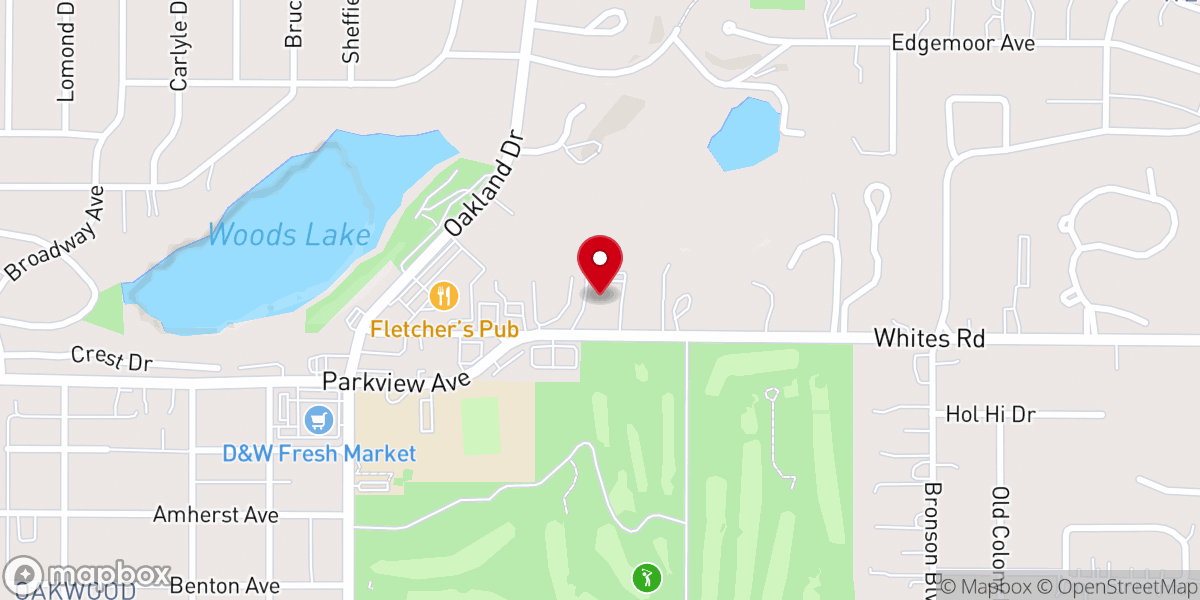Map showing location of Grace Christian Reformed Church